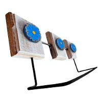 Kit Banheiro 3 Peças Toalheiro Cabideiro Porta Papel Papel Cor Azul - 5