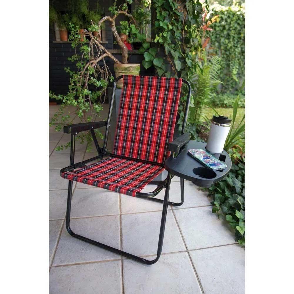 Mesa Portátil Para Cadeira De Praia Mor Ref.002469 - Preto - 2