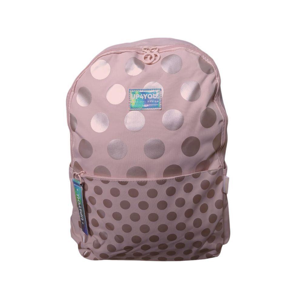 Molchila Juvenil Rosa C- Bolinhas Prata - Up4you - 1