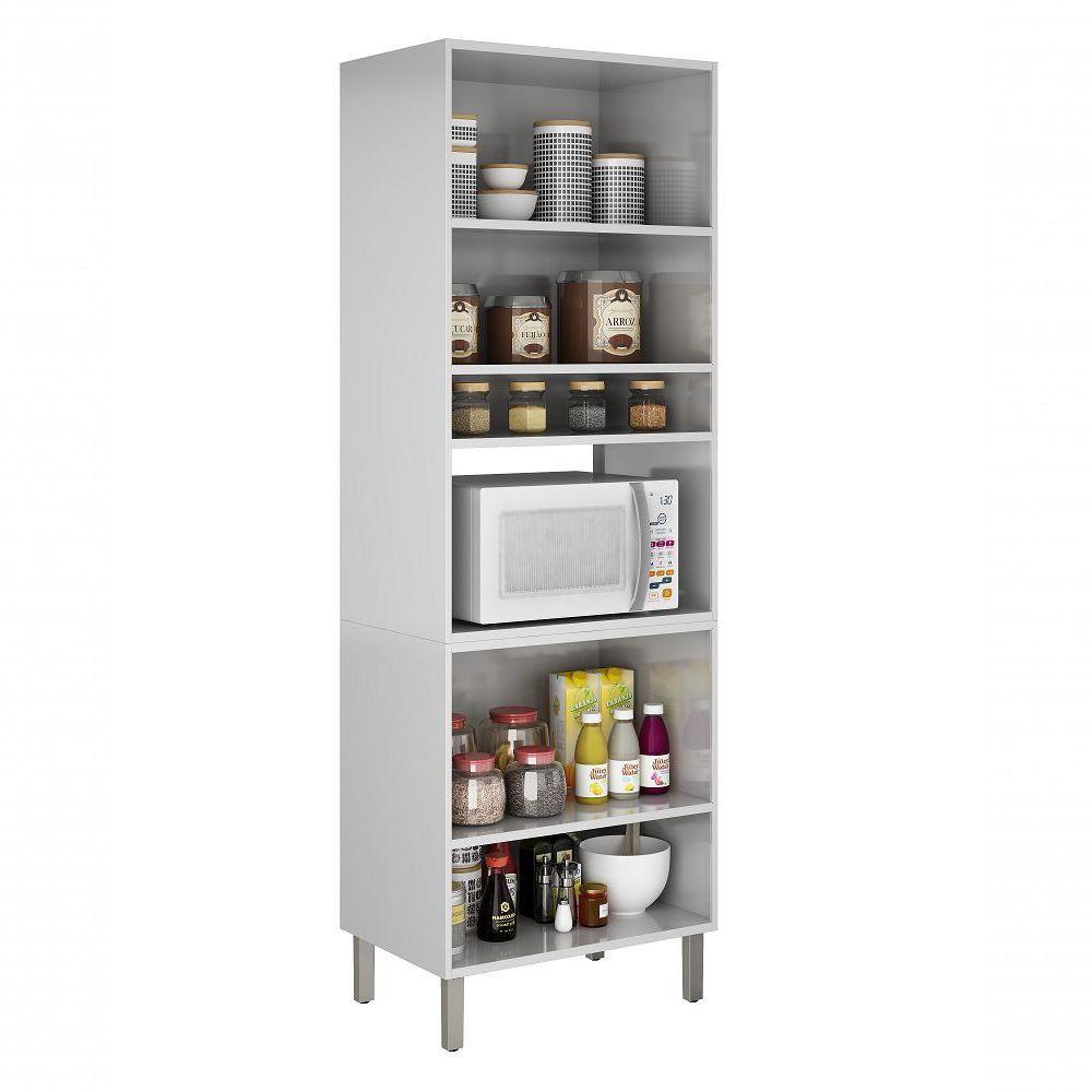 Paneleiro De Aço 4 Portas C- Nicho P- Microondas Tarsila - Itatiaia Branco - 2