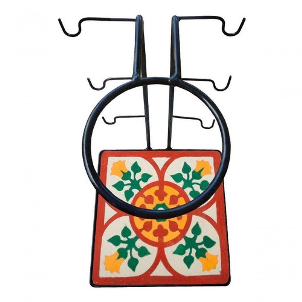 Suporte Coador Café Mancebo Filtro Ferro E Ladrilho Rústico Ladrilho B2 - 1