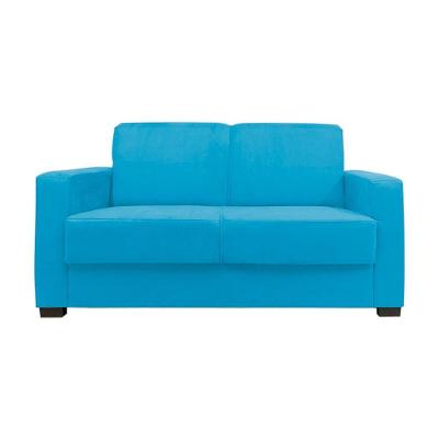 Sofá Namoradeira Pequeno 2 Lugares Imperial Suede Cor:azul Tiffany