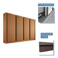 Guarda Roupa Casal 4 Portas 4 Gavetas Milano Minastex Carvalho - 5