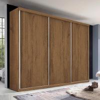 Guarda Roupa Casal 3 Portas De Correr 4 Gavetas Cronos Minastex Freijó - 2