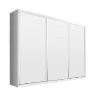 Guarda Roupa Casal 3 Portas De Correr 4 Gavetas Cronos Minastex Branco - 1