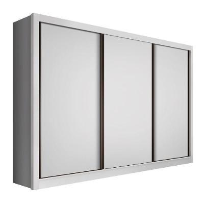 Guarda Roupa Casal 3 Portas 6 Gavetas Nápoli Minastex Branco
