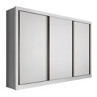 Guarda Roupa Casal 3 Portas 6 Gavetas Nápoli Minastex Branco - 1