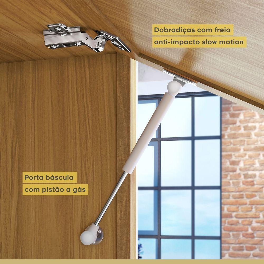 Paneleiro Torre Quente 1 Porta 3 Gavetas Imperatriz Nesher Móveis - 4