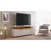 Rack Para Tv Até 65 Polegadas Elogio Candian - Jcm Movelaria Off White-cinamomo - 1