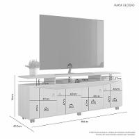 Rack Para Tv Até 65 Polegadas Elogio Candian - Jcm Movelaria Off White-cinamomo - 2