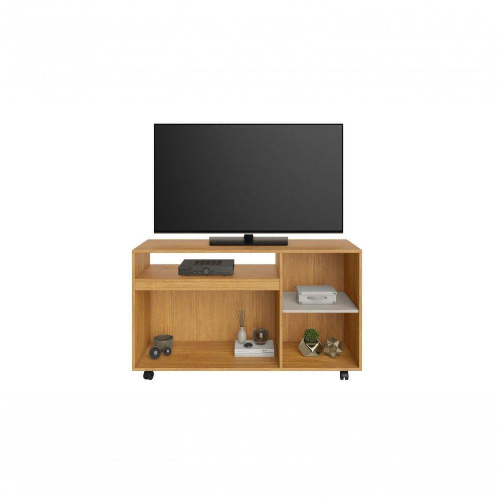 Rack Para Tv Até 49' Com 2 Portas Seleto - Jcm Movelaria Cinamomo-off White - 4