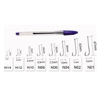 Anzol Pinnacle Carlisle Preto Black - Haste Longa C/20un Tamanho N04 - 4