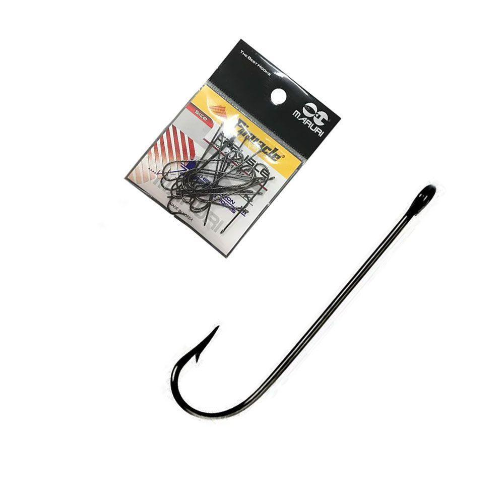 Anzol Pinnacle Carlisle Preto Black - Haste Longa C/20un Tamanho N02 - 3