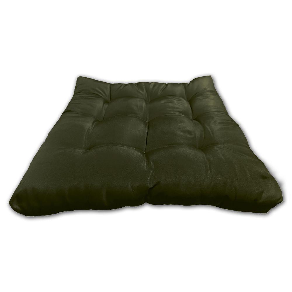 Almofada Futon Assento Decoração 50x50cm Flat Vários Modelos Verde Musgo - 4
