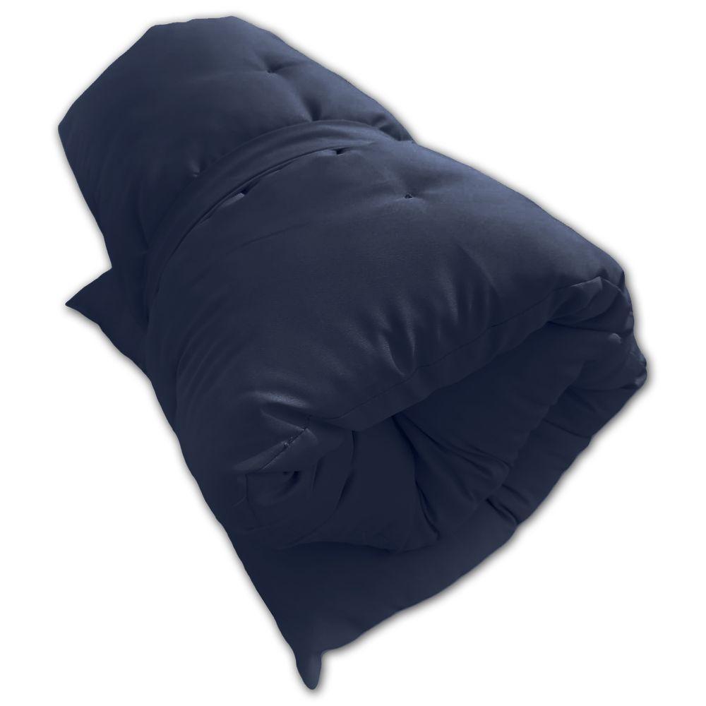 Almofada Futon Esteira Grande 60x1,70cm Flat Vários Modelos Azul Marinho - 2
