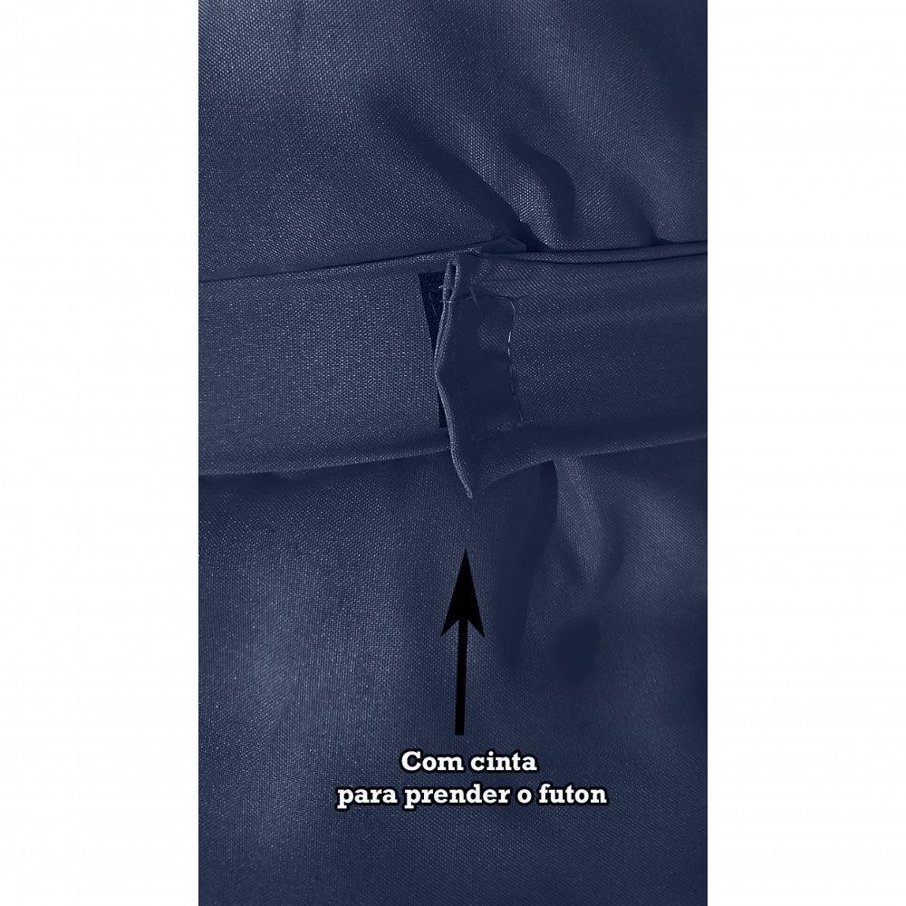Almofada Futon Esteira Grande 60x1,70cm Flat Vários Modelos Azul Marinho - 4