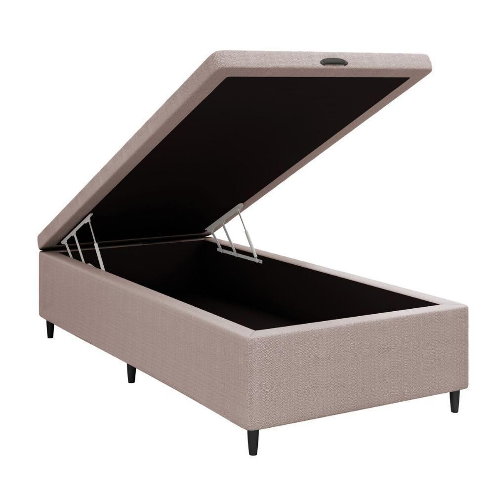 Base Cama Box Baú Solteiro Para Colchão 88x188cm Multimóveis Cr35237 Bege - 1