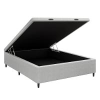 Base Cama Box Baú Casal Para Colchão 138x188cm Multimóveis Cr35239 Cinza - 1