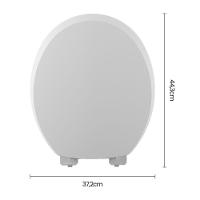 Assento Sanitário Plástico Astra Tpk2-ck Click Almofadado Branco Fosco - 2