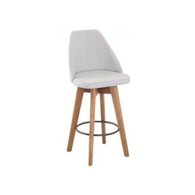 Banqueta Maya Gourmet Giratória -tamanho Médio 62 Cm Do Chão Até O Assento-tecido Linho