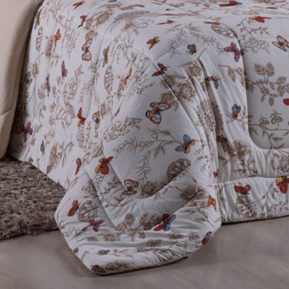 Coberdrom Queen Em Malha De Algodão Fio Penteado - Rosa - 2