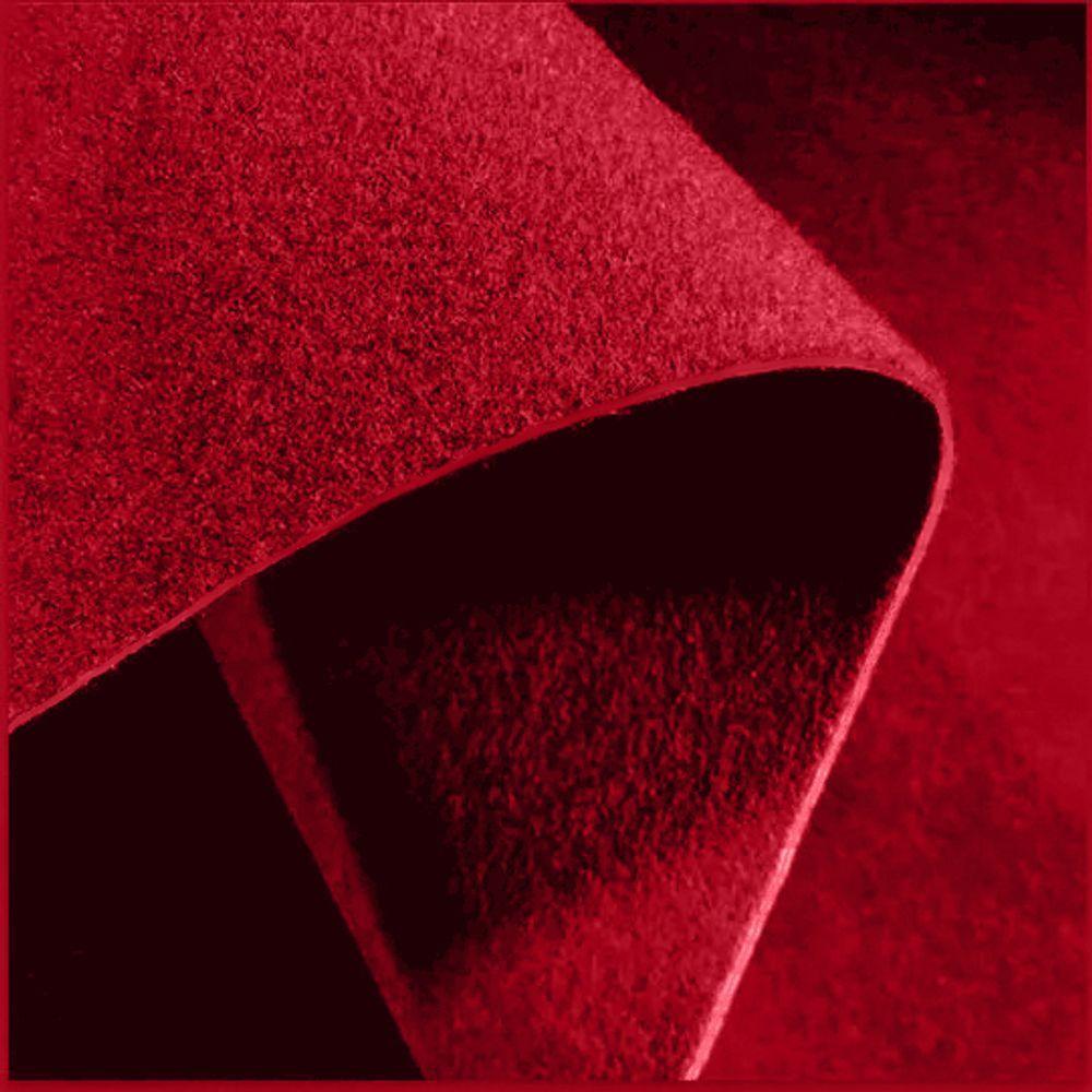 Carpete Forração Forro Alto Aveludado Resinado 2,00x4,00 Vermelho Cereja - 4