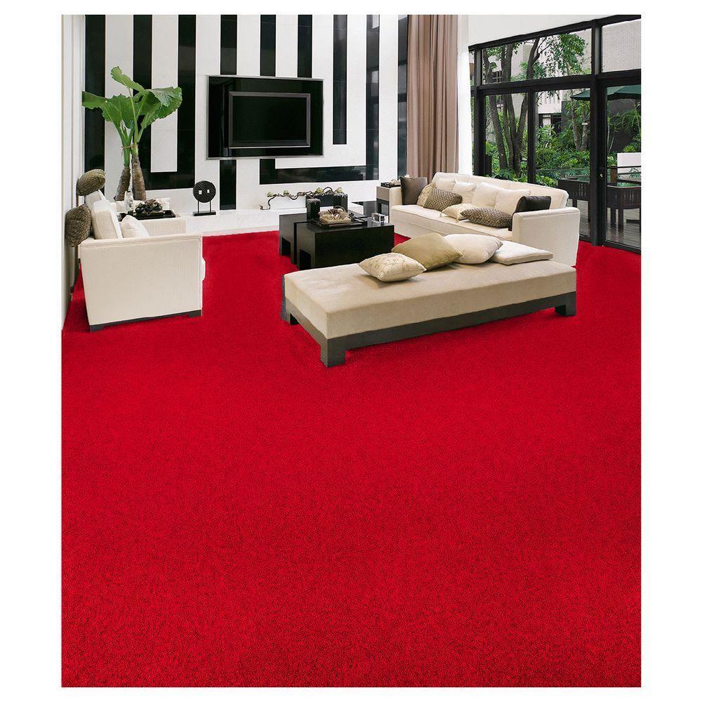 Carpete Forração Forro Alto Aveludado Resinado 2,00x3,50 Vermelho Cereja - 4