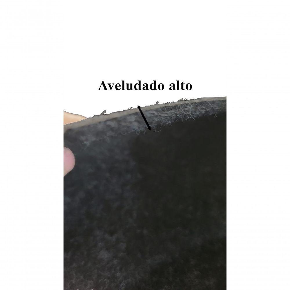 Carpete Forração Forro Alto Aveludado Resinado 2,00x3,00 Preto - 2
