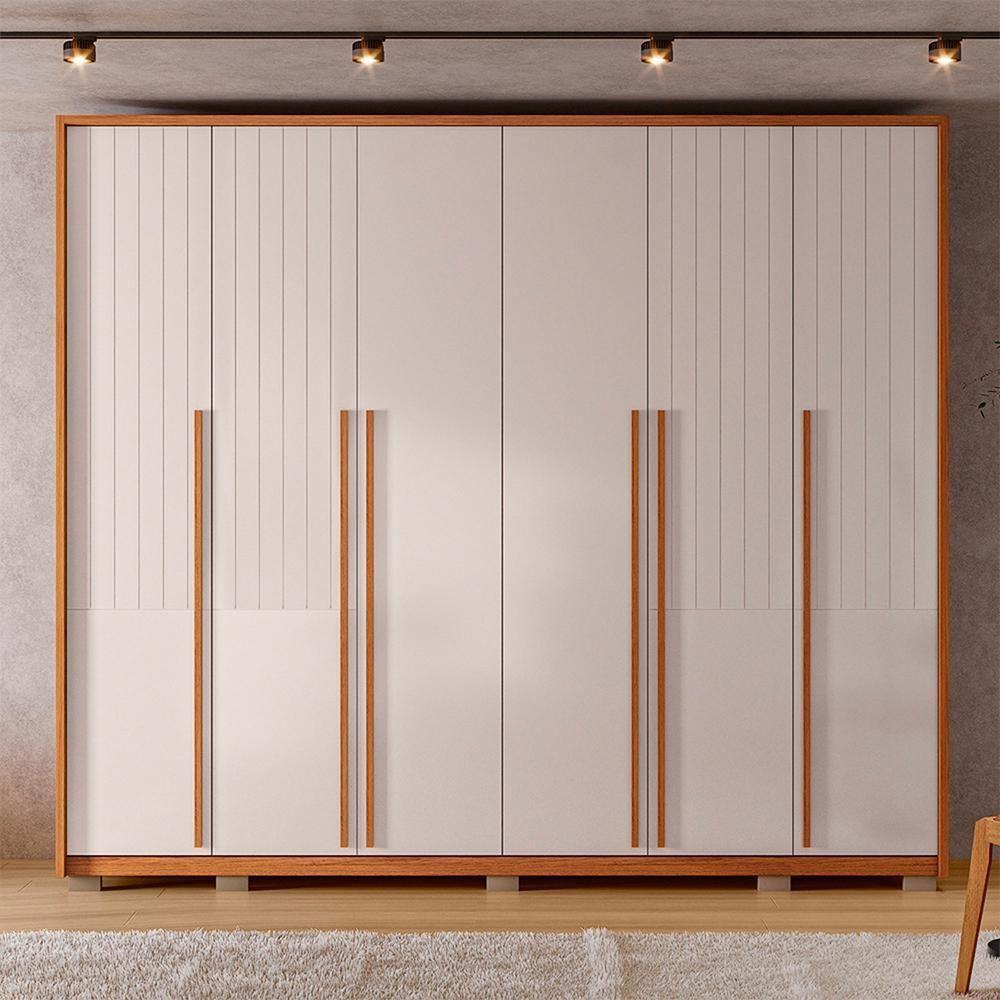 Guarda Roupa Para Casal Quintus 6 Portas 6 Gavetas Caemmun - 5