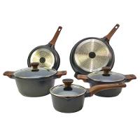 Kit 5pç Caçarolas Frigideiras Antiaderente Temperatti Nigro - 6