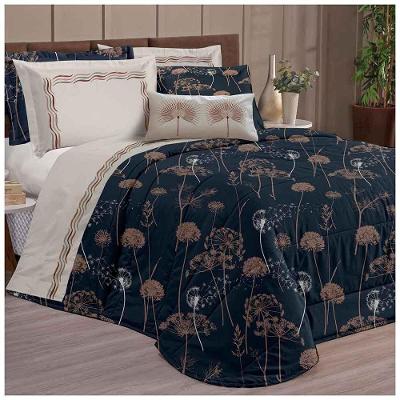 Kit Edredom Sorrento King Dupla Face 5 Peças - Branco