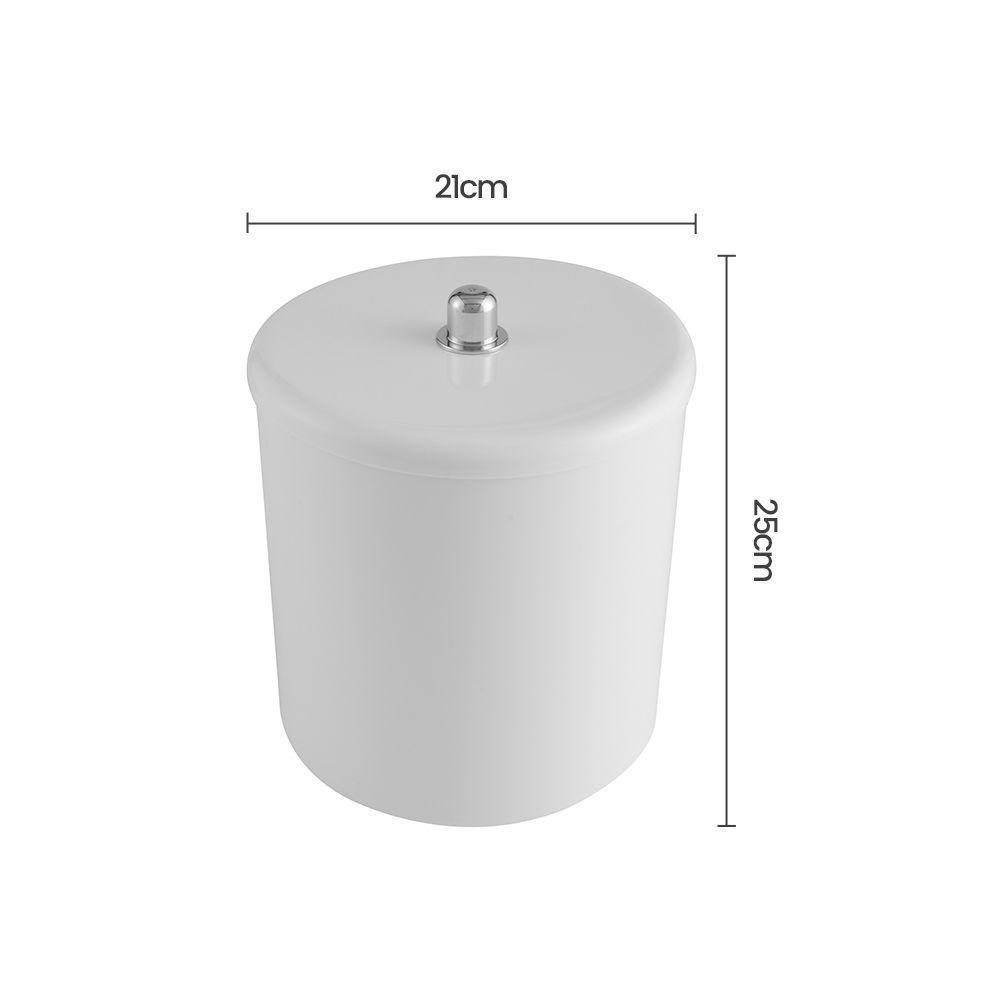 Lixeira Astra Ct4 6l Redonda Branco - 2