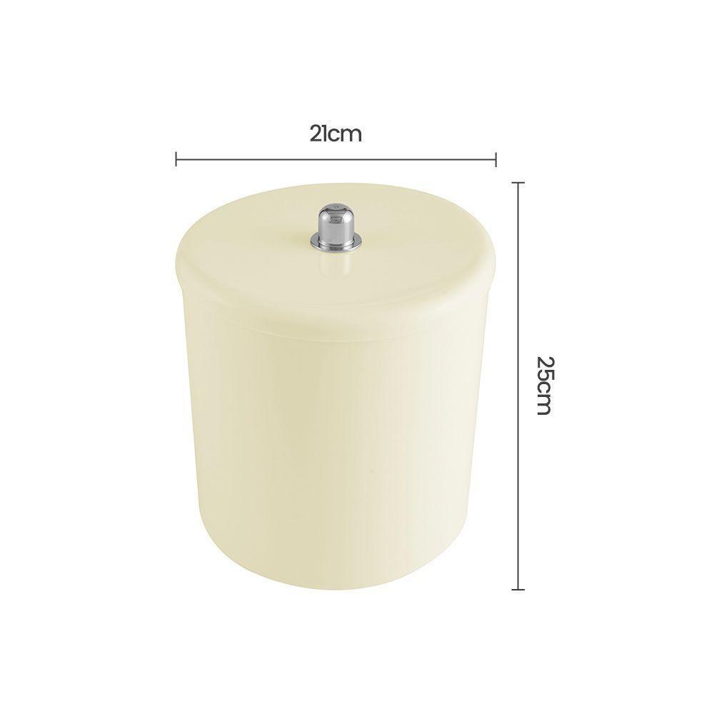 Lixeira Astra Ct4 6l Redonda Bege - 2