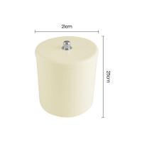 Lixeira Astra Ct4 6l Redonda Bege - 2