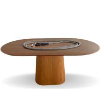 Mesa De Jantar Cone Retangular Arredondada 180x100cm Freijó - 3