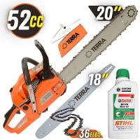 Motosserra Terra Mt520 C/ Sabres 20” E 18” + óleo Stihl 2t - 7