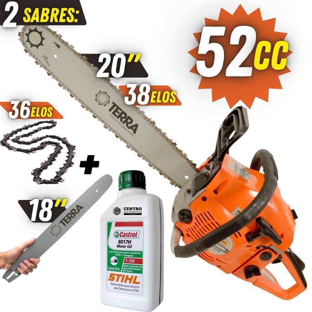 Motosserra Mt520 Terra 02 Sabres Ponta Rolante + óleo Stihl - 7
