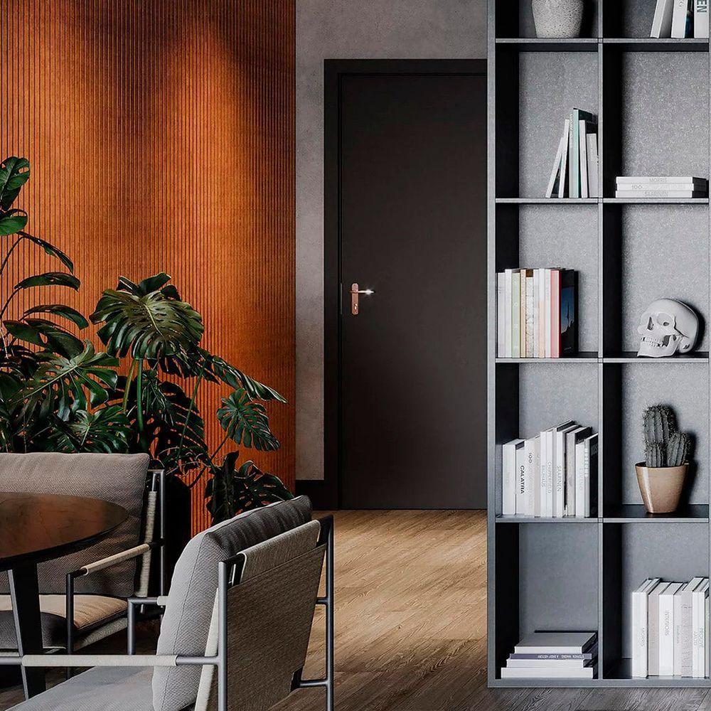 Painel Ripado Laminado De Eva Autocolante Rpdol 10cm Linha Urban Bronze 10 Metros - 9