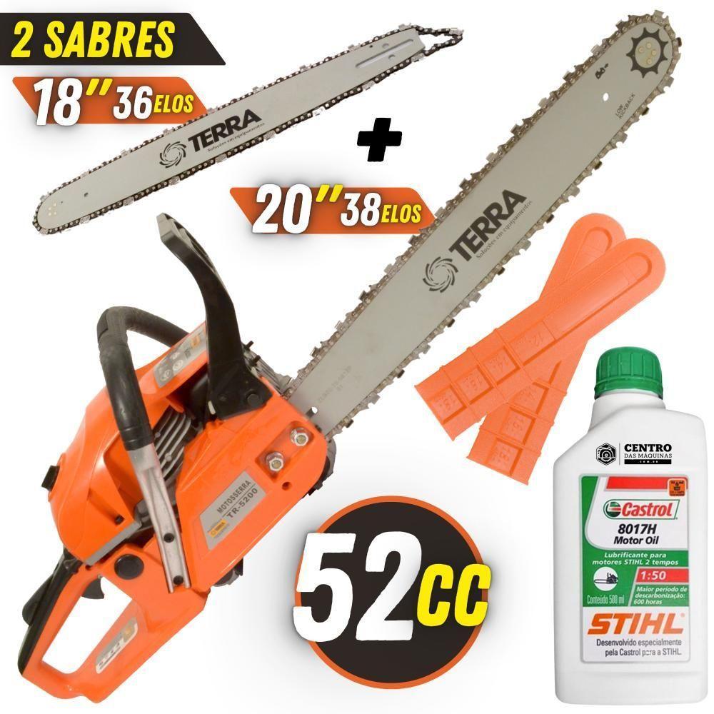 Motor Serra Moto Serra Motosserra C/ óleo Stihl Mt520 Mt-520 - 7