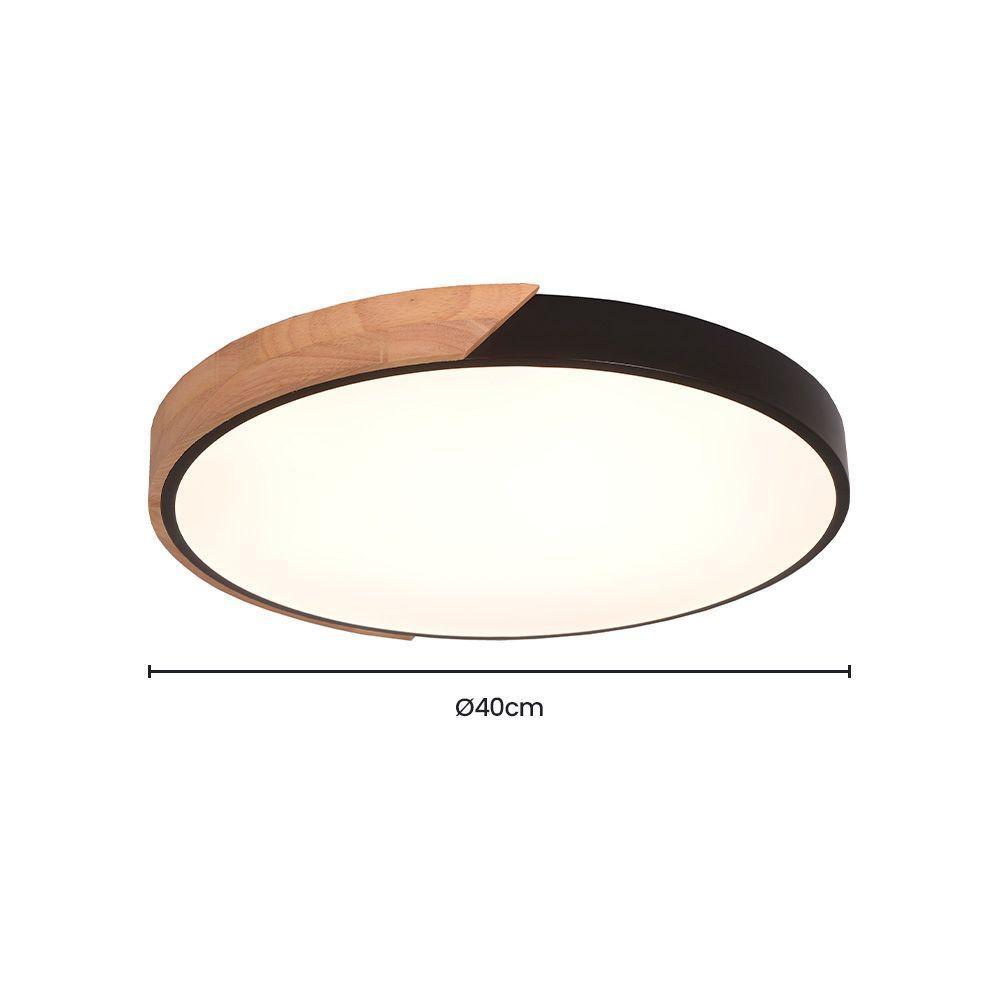 Plafon Skylight Wood 4038r4 40 Led Bivolt Madeira-preto - 2