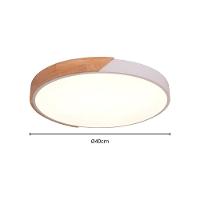 Plafon Skylight Wood 4038r4 40 Led Bivolt Madeira-branco - 2
