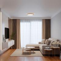 Plafon Led Blumenau Astro Redondo De Sobrepor 24w Bivolt Dourado