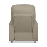 Poltrona Do Papai Reclinável Confortável Com Fibra Siliconada Bege - 2