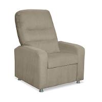 Poltrona Do Papai Reclinável Confortável Com Fibra Siliconada Bege - 3