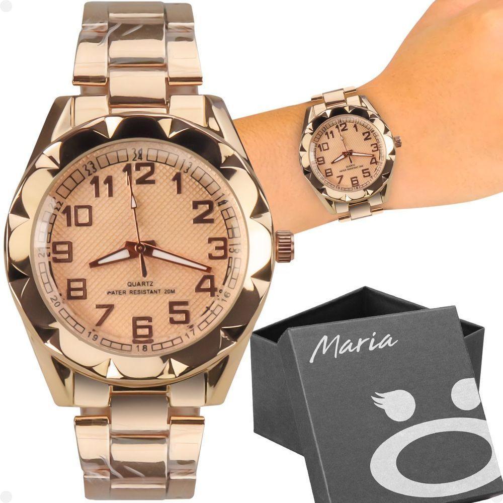 Relogio Aço Banhado Feminino Prova Dagua Premium + Caixa Moda Social Casual Original Presente - 1