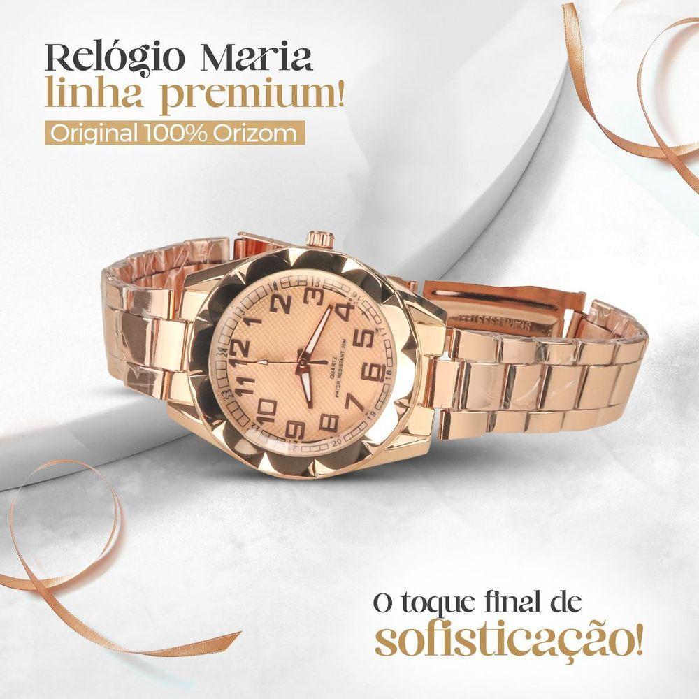 Relogio Aço Banhado Feminino Prova Dagua Premium + Caixa Moda Social Casual Original Presente - 2