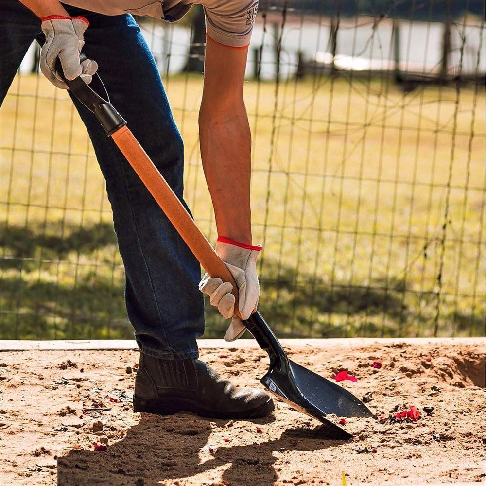 Pá Quadrada Construção Aço Carbono Cabo Polietileno N03 97cm - 3