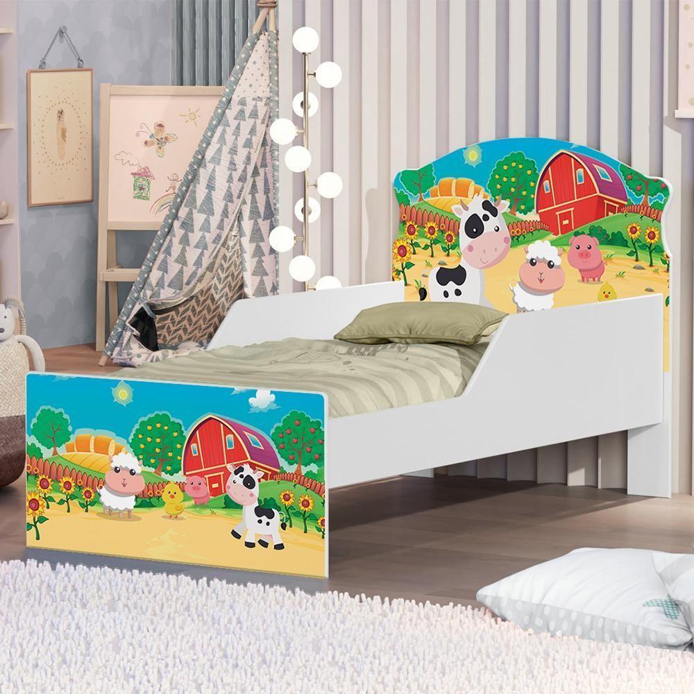 Cama Infantil Fazenda Mimosa Com Colchão - 1