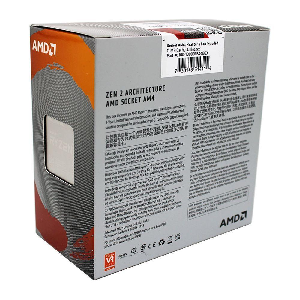 Processador Amd Ryzen 5 4500, 3.6ghz (4.1ghz Max Boost), Cache 11mb, Am4, Cooler Amd Wraith Stealth - 3