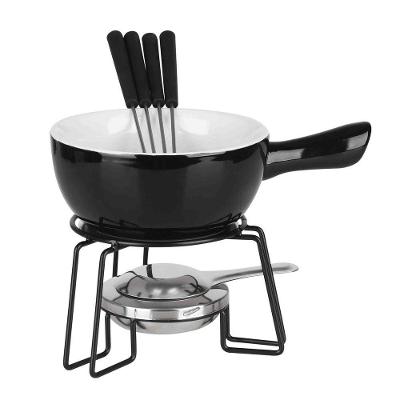 Conjunto Para Fondue 700ml Cerâmica 4 Pessoas